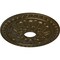 Ekena Millwork Warsaw Ceiling Medallion (Fits Canopies up to 3 1/2"), Hnd-Painted Brass, 18"OD x 3 1/2"ID x 1 3/8"P CM18WABRS - alternate 2